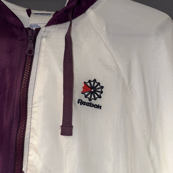 Reebok Purple and White Mesh Jacket - Picture 2 of 6
